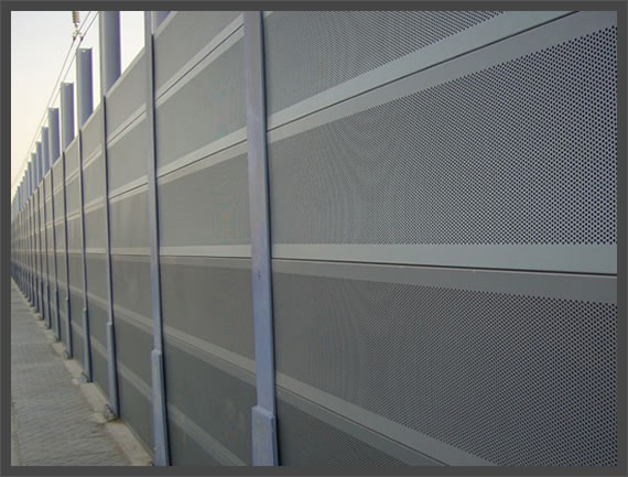 Perforated Metal Wind and Sound Barriers