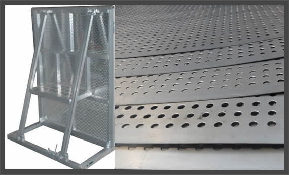 Perforated Metal Portable Fence